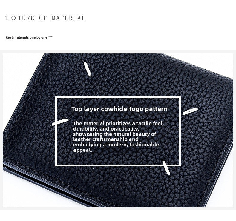 Women's Genuine Leather Bi-fold Wallet - Slim Short Purse with Coin Pocket & RFID Blocking - Soft Cowhide Minimalist Card Holder - Blue