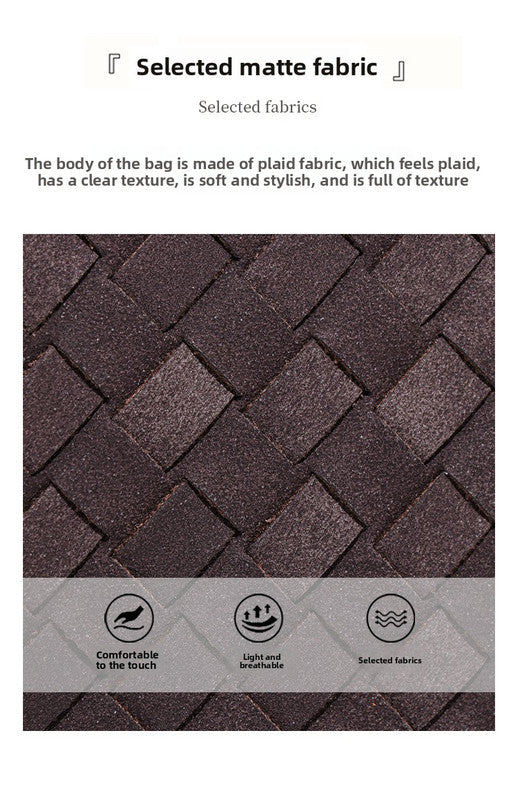 Retro Woven Baguette Handbag for Women Suede Texture PU Leather Shoulder Crossbody Bag Elegant Evening Clutch Sand color