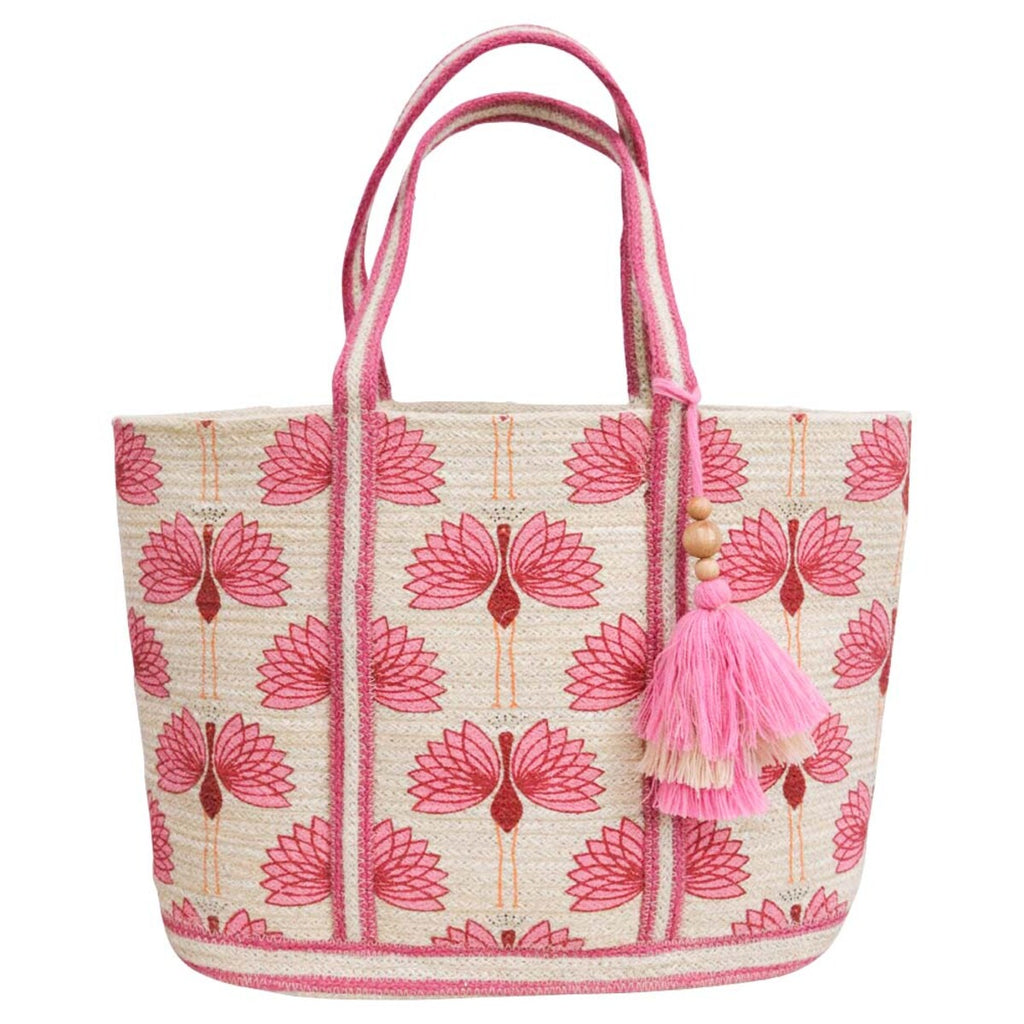 Jute Bag Flamingo